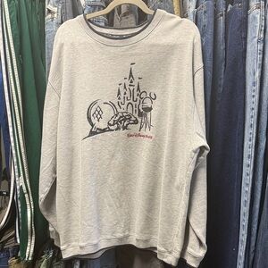 Disney Gray Sweatshirt with Castle Design